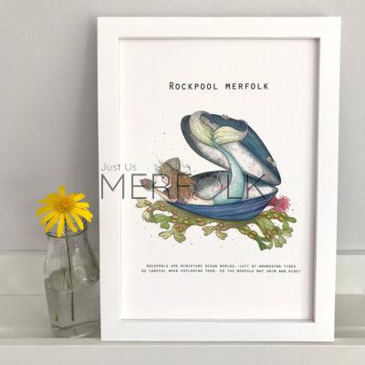 Rockpool Merfolk Framed Print