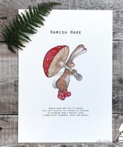 Hamish Hare A4 Print