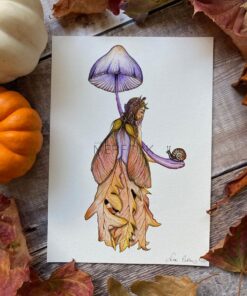 Autumn Fairy and mushroom