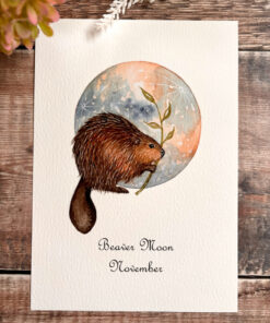 beaver moon a5 print